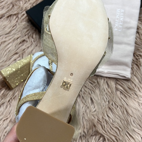 BADGLEY MISCHKA Tess tulle-bow 85mm sandals - Picture 5 of 8